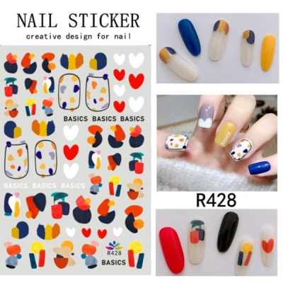 Наклейки Nail Sticker R428 NM-000 Наклейки Nail Sticker R428 NM-000