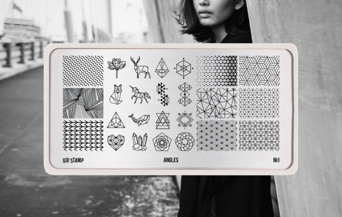 Go Stamp Пластина для стемпинга 001 Angles