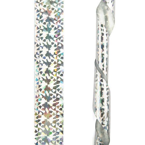 TNL Фольга для литья голографическая серебряная абстракция