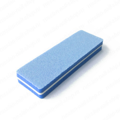 Баф для ногтей кирпич BAFL-BL голубой