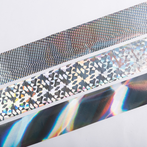 TNL Фольга для литья голографическая серебряная абстракция