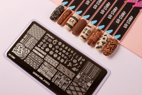 Go Stamp Пластина для стемпинга 032 Safari