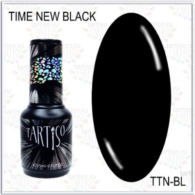 TARTISO гель-лак TIMES NEW BLACK TTN-BL 15 мл.