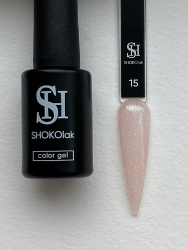 SHOKOlak гель-лак GEL POLISH sparkle №15 10 мл.