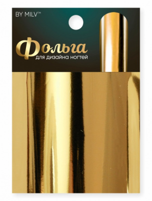 MILV Фольга для дизайна ногтей золото 162,5 см.