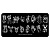 IRISK Трафарет для стемпинга металлический 6x12 см. П557-11 (115) Tattoo Collection ND-002
