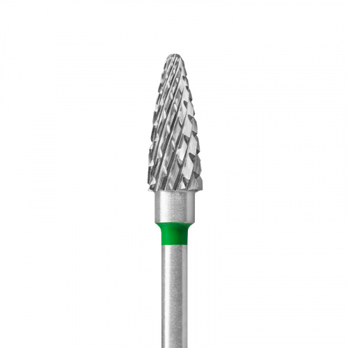 KristallNails, Твердосплавная фреза Конус Крупная (Зеленая) 41135