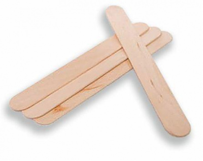 Шпатель для нанесения воска дерево ONE TOUCH 100 шт./уп. 00-284