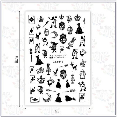 Наклейка-постер Пиковая дама XF3045 Наклейка-постер Пиковая дама XF3045