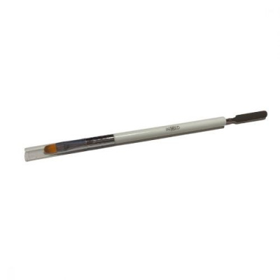 MIXED Кисть со шпателем для акрил-геля белая MIXED Кисть со шпателем для акрил-геля белая