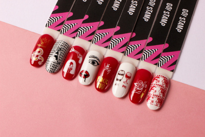 Go Stamp Пластина для стемпинга 004 Drama queen