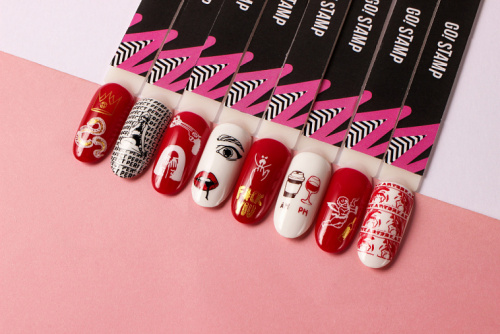 Go Stamp Пластина для стемпинга 004 Drama queen