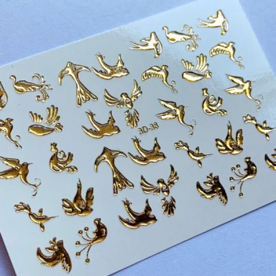 3D Хрустальный слайдер-дизайн 3D38 Gold Crystal