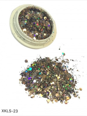 Дизайн Брокат XKLS-23 золото с черным