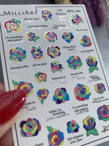 Слайдер-дизайн MilliArt Nails Металл MTL-044