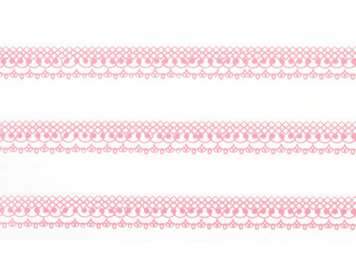 Кружево на клейкой основе (розовое)