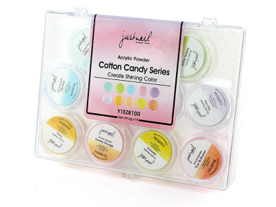 Набор акриловых пудр Justnail Cotton Candy (Y1EZ8100) 10 шт./6 гр. набор Набор акриловых пудр Justnail Cotton Candy (Y1EZ8100) 10 шт./6 гр. набор