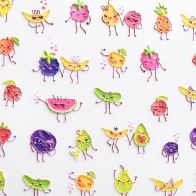 IRISK 3Д-Стикер на клеевой основе Д301-11 (009) NC017 IRISK 3Д-Стикер на клеевой основе Д301-11 (009) NC017