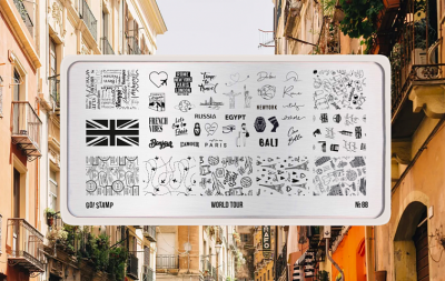 Go Stamp Пластина для стемпинга 088 World Tour
