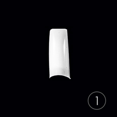 Типсы TNL классические белые 1, узкая к/з, в пакете (50 шт.) 7-02-28