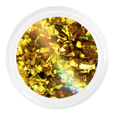 Камифубуки K132 Осколки мелкие золотая голография 5 гр. NE122