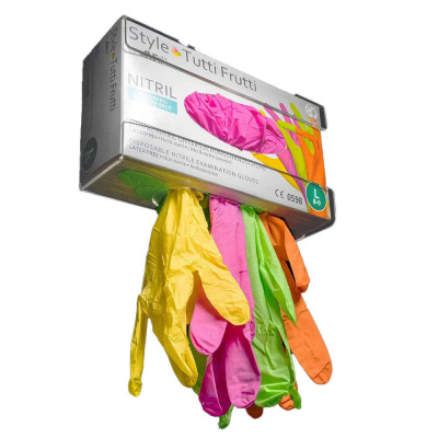 Перчатки нитриловые Style by Ampri размер M TUTTI FRUTTI (МИКС 4 ЦВЕТА) 96 шт./уп. Перчатки нитриловые Style by Ampri размер M TUTTI FRUTTI (МИКС 4 ЦВЕТА) 96 шт./уп.