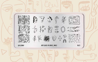 Go Stamp Пластина для стемпинга 021 Art Class