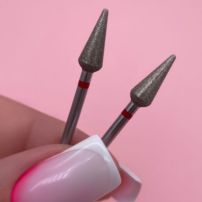 KristallNails, Бор алмазный (Капля) Мелкая (Красная) 856.104.266.120.050