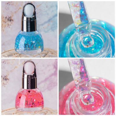 IRISK Масло для кутикулы с эффектами Snow globe blue 15 мл. С251-30 (004)