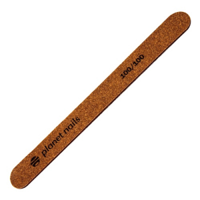 Пилка для ногтей Planet Nails стандартная ECO 100/100 коричневая 20019