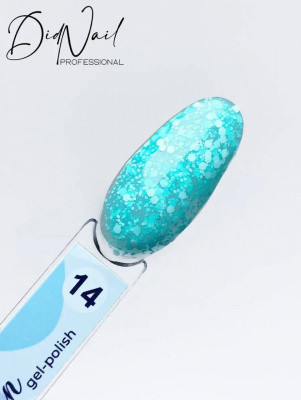 DidNail Professional Гель-лак с хлопьями Snow Queen 14 10 мл. DidNail Professional Гель-лак с хлопьями Snow Queen 14 10 мл.