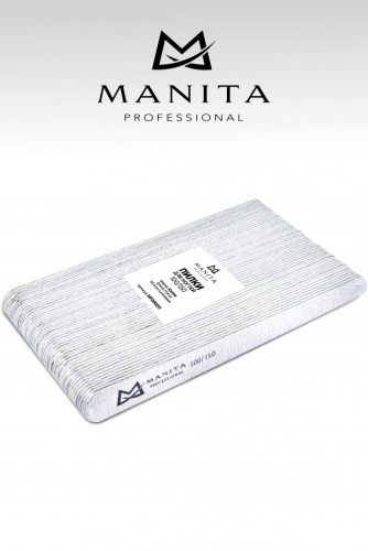 MANITA Professional Пилка для ногтей Капля 100/150 грит 17 см.