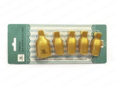 TNL Зажимы для снятия гель-лака на ногах 5 шт./упак. золото ZDN10