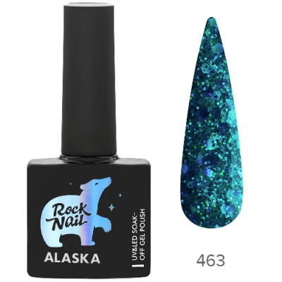 RockNail Гель-лак Alaska 463 Aurora Borealis 10 мл.