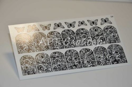 Слайдер дизайн фольгированный 54 черный