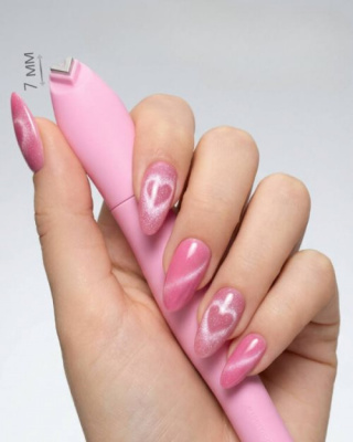 Магнит корректирующий для нейл арта 3-в-1 Розовый