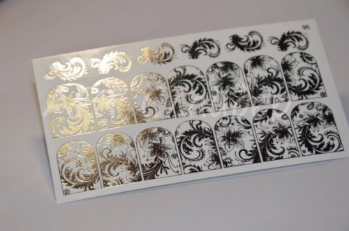 Слайдер дизайн фольгированный 95 серебро