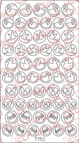 Трафарет Deep-дизайн T110