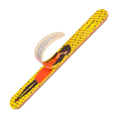 Пилка для ногтей Planet Nails со съемными наклейками Girl 120/180 20218