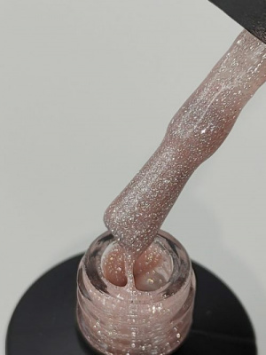 UNO Гель-лак базовый светоотражающий Rubber Color Base Gel Nude 8 г. UBGRRFN