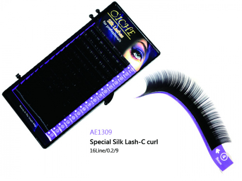 OICHE Ресницы на ленте Special Silk C изгиб (0.2/9мм.) AE1309