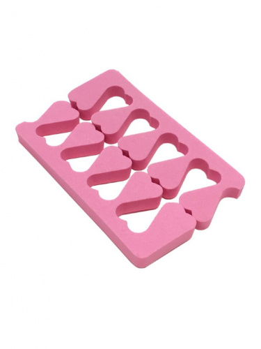 Разделители пальцев для педикюра упаковка 100 пар Розовые