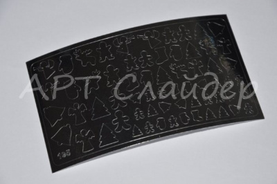 Металлизированные наклейки для ногтей 195 цвет серебро Металлизированные наклейки для ногтей 195 цвет серебро