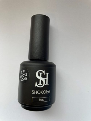SHOKOlak Топ сверхпрочный глянец TOP GLOSS NO UF 15 мл. SHOKOlak Топ сверхпрочный глянец TOP GLOSS NO UF 15 мл.