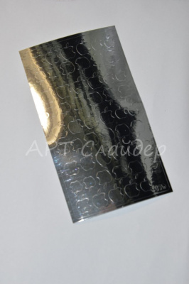 Металлизированные наклейки для ногтей 179 цвет серебро Металлизированные наклейки для ногтей 179 цвет серебро