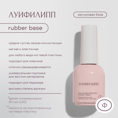 Луи Филипп Базовое покрытие Base Rubber с кистью 30 г.