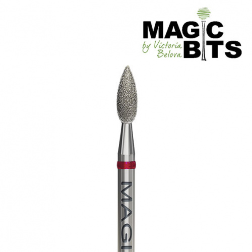 Magic Bits Алмазная фреза Пламя 2,7 мм. ПУЗАТОЕ Мягкая