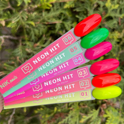 NIK nails гель-лак Neon Hit 01 8 г. NIK nails гель-лак Neon Hit 01 8 г.
