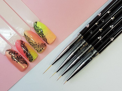 Кисть для дизайна ногтей TARTISO BLACK 0 KDB-0