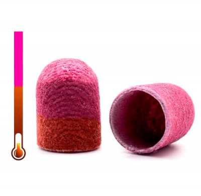 Silver Kiss, Колпачок абразивный на тканевой основе Thermo 10 мм. красный 240 грит